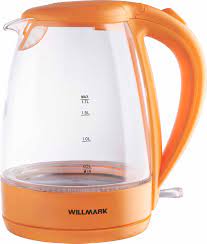 Чайник WILLMARK WEK-1738GL (1,7 л, поворот на 360, свет.индикат)  Х26491