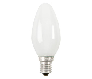 Лампа накаливания Е14 40Вт/60Вт свеча матовая/прозрачная 09504