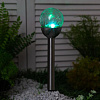 Садовый светильник Uniel «Сфера» на солнечной батарее, 7 × 36 × 7 см, свечение мульти (RGB) 3373276 в интернет-магазине ТК &quot;Новый уровень&quot;