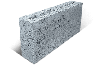 Шлакоблок перегородочный М-35 (100*188*390 мм.) РАСПРОДАЖА П08995