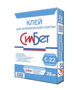 Клей для керамической плитки Силбет С-22 25 кг 30234