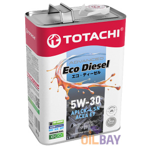 Моторное масло TOTACHI Eco Diesel CK4/CJ4/SN 5w30 полусинтетика/дизель 6л. 037474