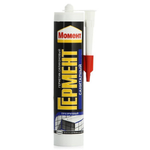 Герметик Силиконовый санитарный 280мл прозрачный СТ38658