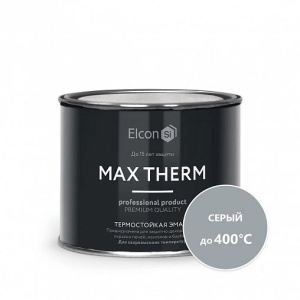 Эмаль термостойкая ELCON серая 400 градусов 0,4кг 972096
