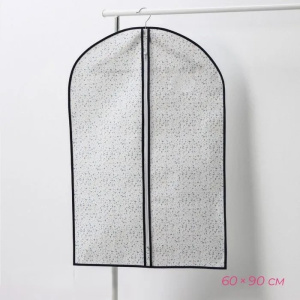 Чехол для одежды Доляна «Мармелад», ПВХ окно, 60×90 см, белый (9807386) 1047396