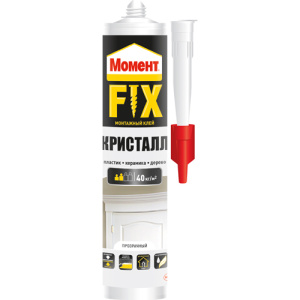 Клей "Момент Монтажный Кристалл FIX 265гр 26887