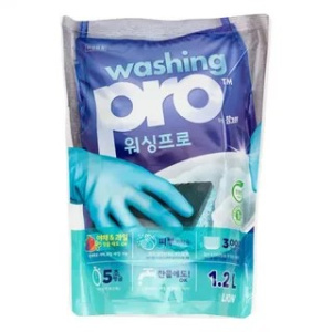 Средство для мытья посуды Washing PRO CJ LION 1200мл мяг. уп. Х923900