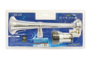 Сигнал воздушный 12V / 1 рожок с компрес. MS-610