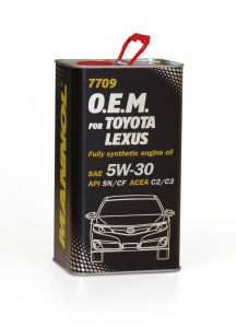 MANNOL O.E.M. for Toyota, Lexus SAE5W-30 4л. Синтет. моторное масло 7709/04
