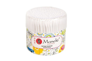 Палочки ватные гигиен. MANEKI "Lovely", 300шт. белые,СВ937 Х966088