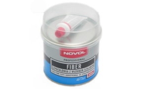 Шпатлевка NOVOL  со стекловолокном "FIBER"  0.6кг+отв.20g (1шт.х20g) 17555
