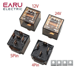 Реле напряжения 12v 5 концовое 80А (прозрачное) PR-0319