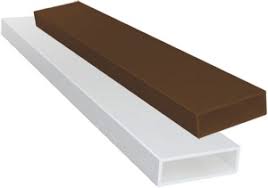 Профиль центральной  поперечины м/с без паза, корич. 6м 06230