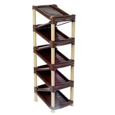 Этажерка для обуви "СТИЛЬ-ЗИГЗАГ" 9 полок кор-беж/чер-сер 0807 1037601