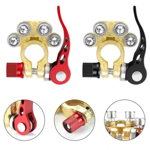 Клемма АКБ "быстросъёмная" универсальная (жёлтая)(к-т, 2шт) 12000615