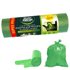 Пакеты д/мусора Master FRESH Aroma 35л 30шт 12мкм с ушками 010673