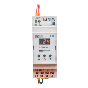Терморегулятор для саморегулирующего нагревательного кабеля EASTEC E-32 3.5кВт (на DIN рейку) 41299