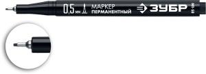 ЗУБР МП-50 черный, 0.5 мм экстра тонкий перманентный маркер 06321-2 9765070