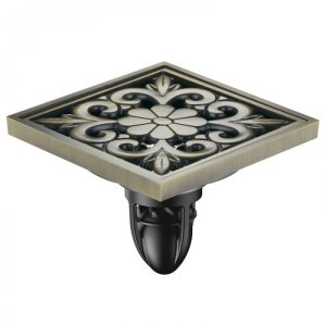 Трап MAGdrain FC 11 Q50-Q (100*100, магнитный клапан, Латунь, Полированная Бронза) 38620