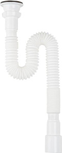 Гофросифон 1 1/2" х 50  удлиненной с нержавеющей решеткой  Aquant (F112-55 ) 712128