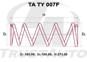 TA TY 007F Пружины подвески усиленные