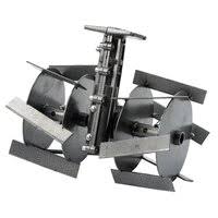 Насадка культиватор на бензиновый триммер "MASTER" КБТ-9Т 26мм., 9шл.(желтый квадрат) 30862