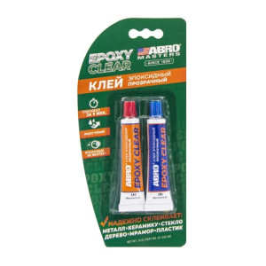 Клей эпоксидный прозрачный ABRO MASTERS (16 г) 45314