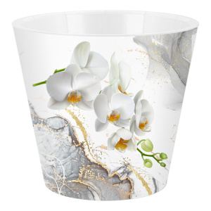 Горшок для цветов InGreen London Orchid Deco D160 мм, 1,6 л с дренажной вставкой 619610519