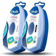 Губка для обуви из гладкой кожи с дозатором бесцветная/черная Olvist 64690