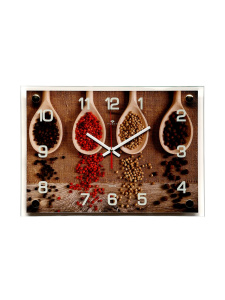 Часы настенные: Кухня, «Специи», бесшумные, 25×35 см 2918869 ОБ52239