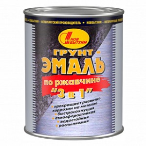 Грунт-эмаль по ржавчине "Новбытхим" Зеленая 3л 15016