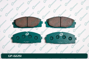 А4-3 Дисковые тормозные колодки GP-02251 PN-1516 (G-brake)