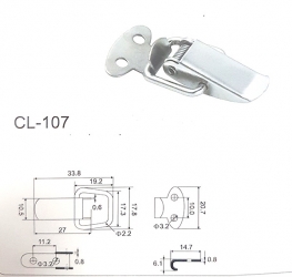 Защелка чемоданная №107 нс201 (28*11) ХХ101417 850374