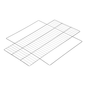 Решетка-гриль 480х240 мм, хромированная (69688) 039414