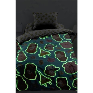 Комплект постельного белья 1.5 поплин "Гравити Фолз" Neon (70х70) Х99614