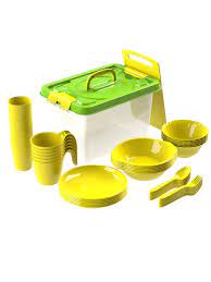 Набор посуды для пикника, 4 персоны Семейный  СП83402