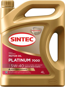 Масло моторное Sintec PLATINUM 5W40 SN/CF (синт) 4л 801941