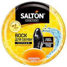 Воск для обуви из гладкой кожи 75мл, черный SALTON Х20071