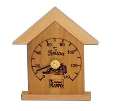Термометр SAWO маленький домик 160*185 (сосна)  803691