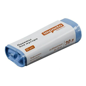 Пакеты для мусора IMPACTO 30л 25шт 935190