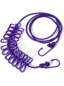 Бельевая веревка 1,8м с прищепками 12шт ОЩ 63563