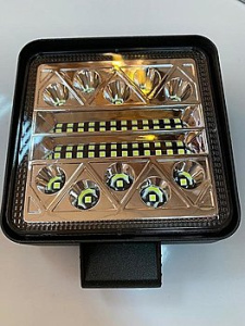 Фара п/т "OFF-ROAD" 34LED-102W (квадратная) 105mm/105mm/35mm PR-1119