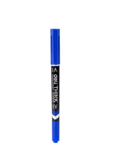 Маркер перманентный двухсторонний синий 1,5мм и 2-6мм DL-S555С. Х944840