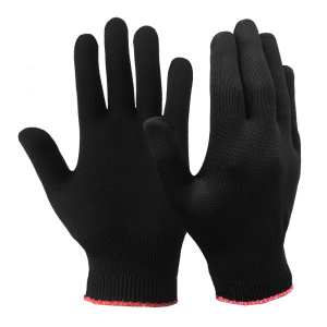 Перчатки черные резиновые 1022324