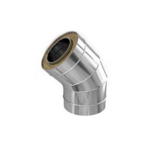 Колено-сэндвич FERRUM D120-200мм/45гр/H430мм/s0,5мм 756263