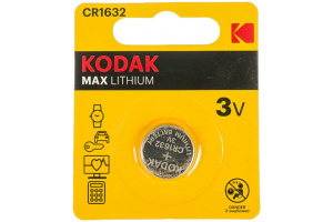 Батарейки Kodak CR1632-1BL MAX Lithium 905438