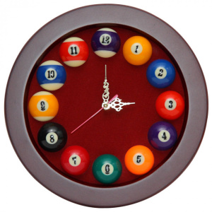 Часы бильярдные Rotundo красные СП55845