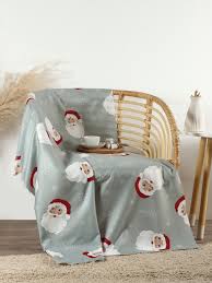 Плед флисовый новогодний 100×150 см, флис 053182