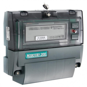 Счётчик Меркурий 200.02 5-60А 220В 2х тарифный 68815