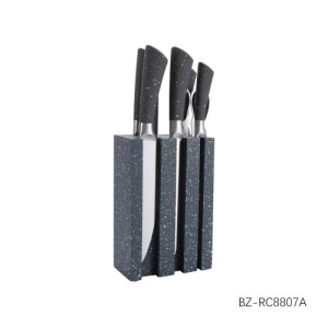 Набор кухонных ножей с подставкой в комплекте с ножницами мусатом 8шт BZ-RC8807В Х942136
